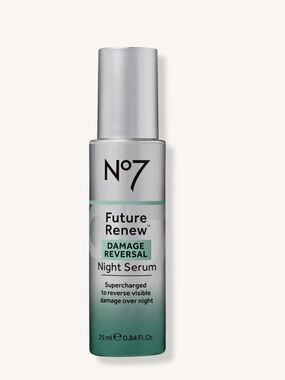 No7 Future Renew Damage Reversal Night Serum reverse skin damage while you sleep